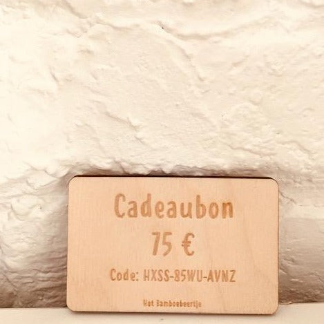 € 75 Cadeaubon