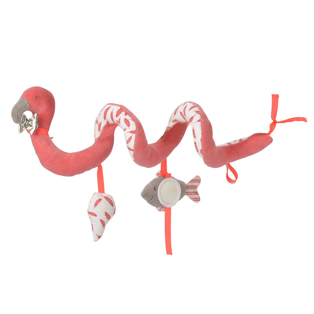 Kikadu Spiral Toy Flamingo